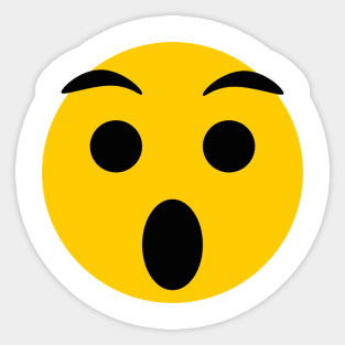 Surprised Face Emoji Sticker